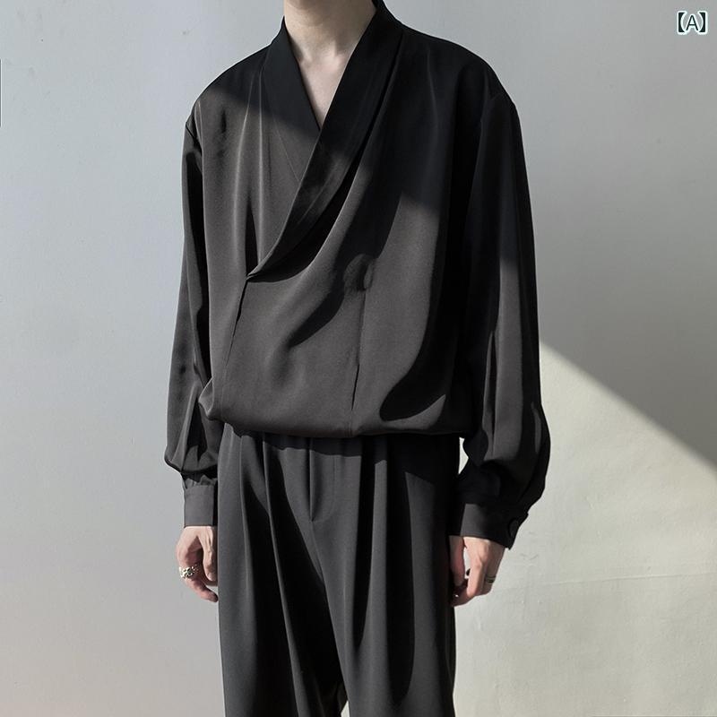 服 プルオーバー 成年者 飛び切り メンズな 成人男性 ともし火 ドレープ 妖精の はたご屋 プルオーバー 秋 韓国 分かりやすい 二人組  ハイエンド 成人男性服