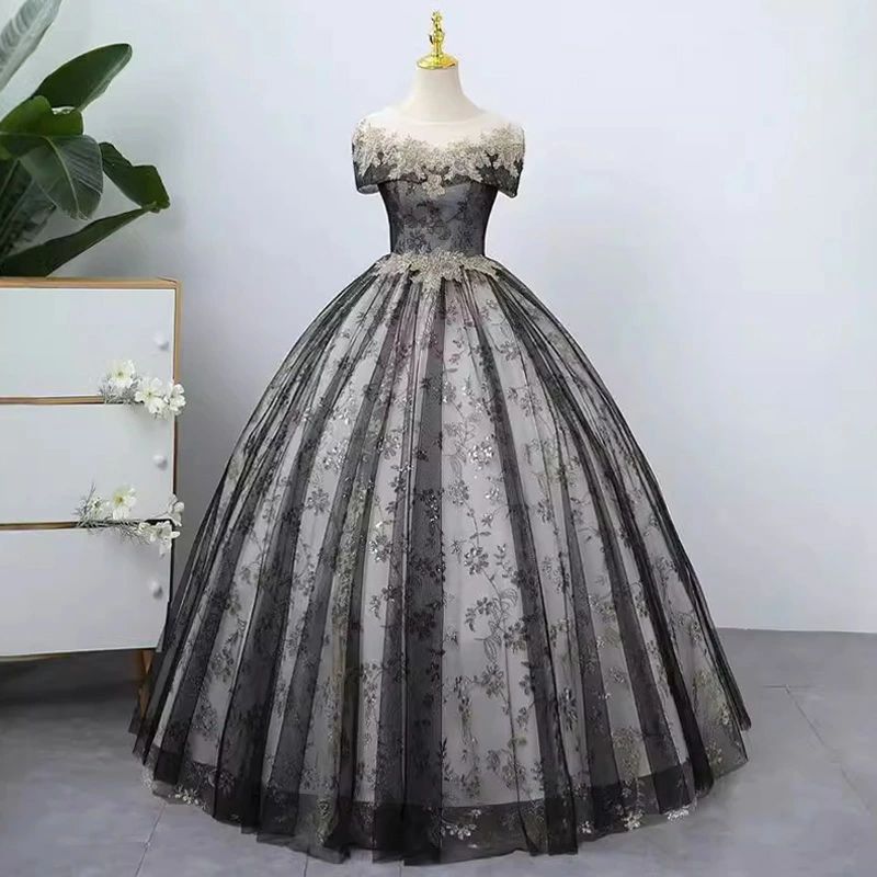 花柄 コンクール 発表会ドレス XXXL ロング ビーズ ブルー オシャレ 黒 演奏会ドレス ブラック M XL XXL ドレス Aライン コンサート 可愛い 花柄 パーティードレス コンテスト イブニングドレス 演奏会 ロングドレス XS L S