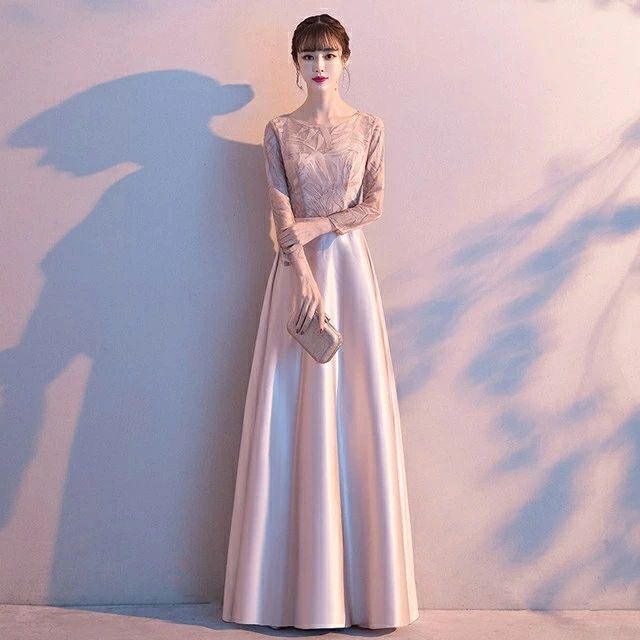 XXXL XXL XL L M S 着痩せ 体型カバー ロング丈 Aライン 二次会ドレス エレガント結婚式ドレス 優雅 お呼ばれドレス キレイめ