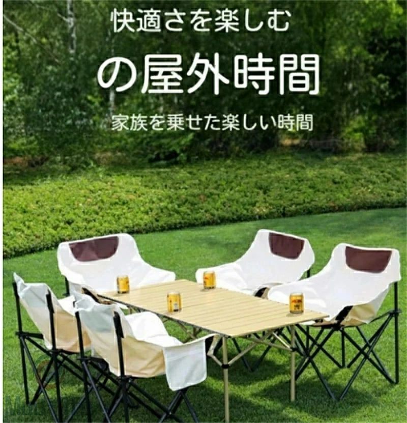 SALE！【一年保証】【2026新登場】アウトドア用の折り畳み式テーブルとチェアセット キャンプ向け コンパクトで軽量 収納バッグ付属 組立て簡単 5 点または 7 点セット選択可 ベンチセット含む 花火大会、野外、テント、ガー｜WORLD TEACH
