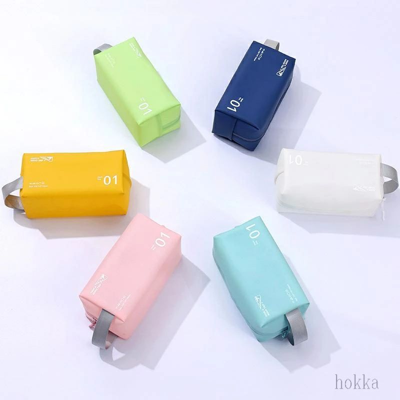 ピンク イエロー ホワイト 化粧品 防水 ミニ ポータブル 出張 メンズ パッキング 収納 旅行 ポーチ