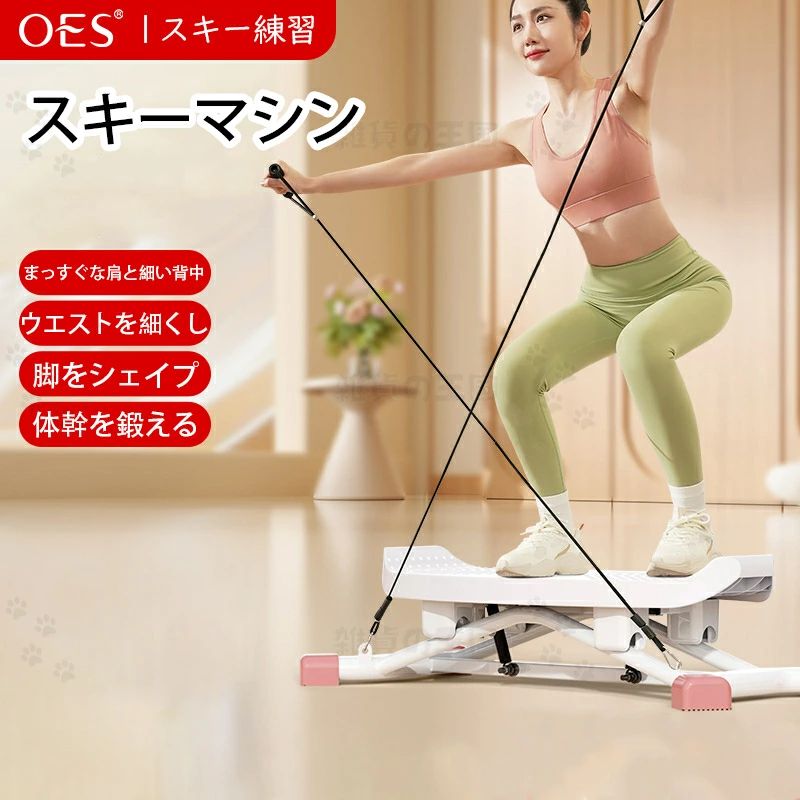 スキーマシン、スキー練習機、スイングスライディングマシン、室内スキーシミュレーション、美脚トレーニング器具、痩身ステッパー、抵抗付き、ダイエット、家庭用フィットネスマシン、小型|WORLD TEACH