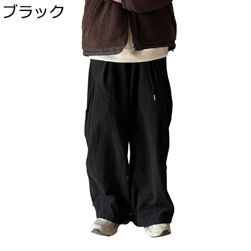 ルーズ ブーツカット 無地 カジュアル ビッグシルエット メンズ ストリート系 ゆったり ストレート 極太 おしゃれ ワイドパンツ アメカジ カーゴパンツ ヒップホップ ビッグシルエット M-3XL 秋冬