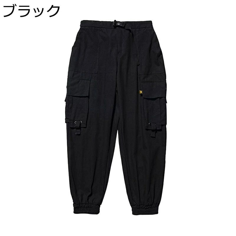ウエストゴム ダンス cargo 着痩せ ストリート系 ロング ヒップホップ 大きいサイズ テーパード 通気 ゆったり サルエル 耐摩耗性 秋冬 メンズ カジュアル ジョガーパンツ カーゴパンツ