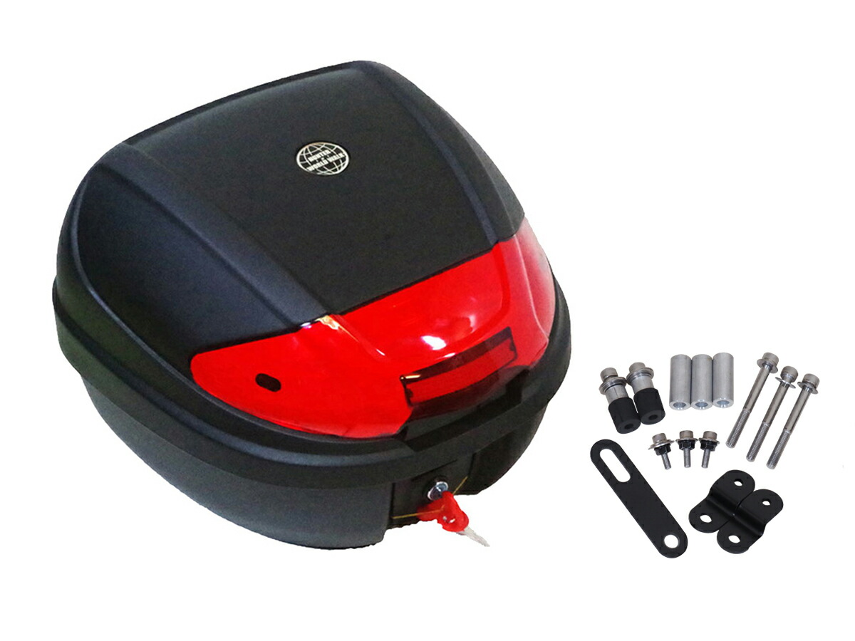 1年保証付 ツーリングネット付FJR1300A/FJR1300AS用リアキャリア+30リッターリアボックスセット wca-35-hwb30トップケース バイクボックス インナー付き ブラック ツーリング 通勤 バイク