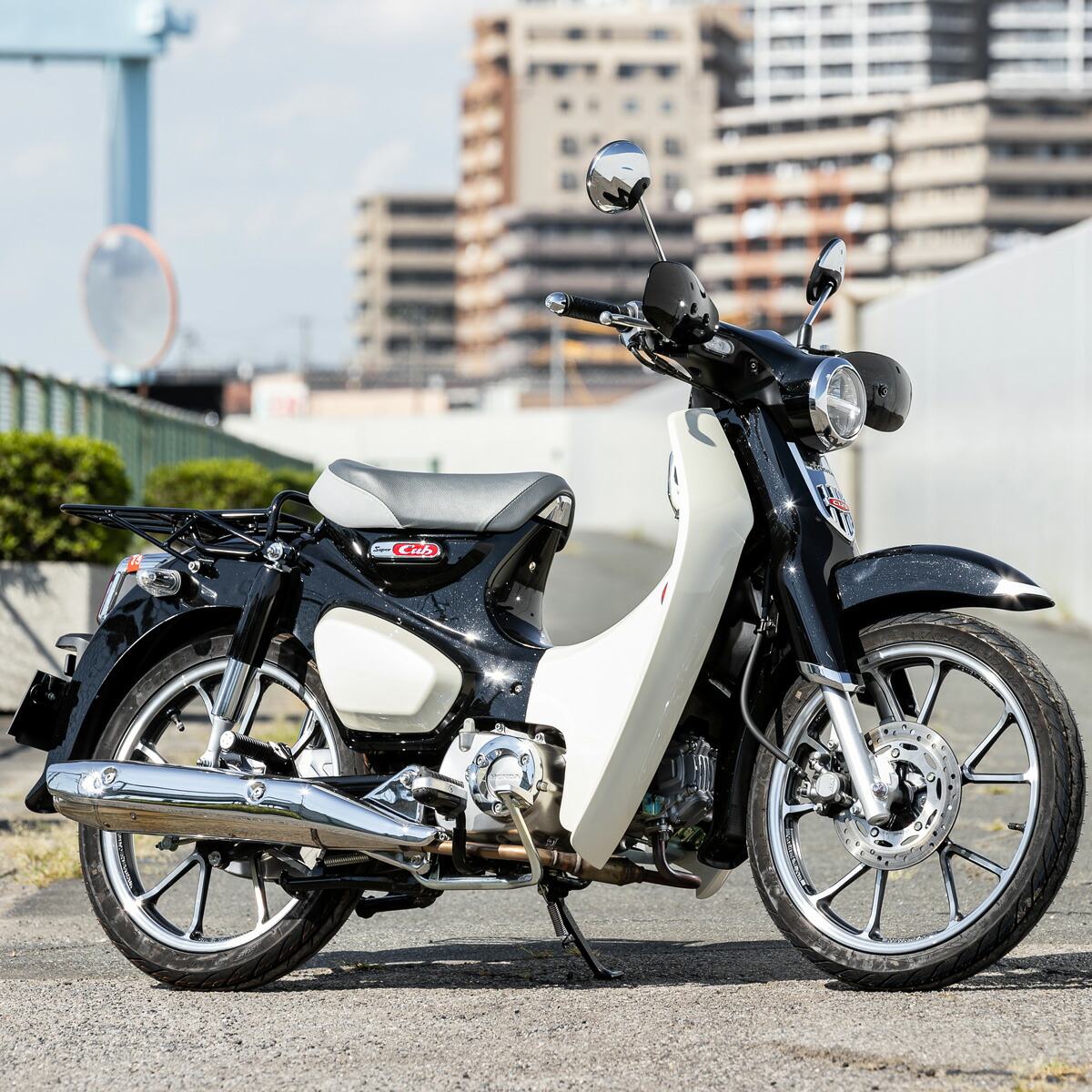 国産 1年保証付 ツーリングネット付スーパーカブ C125 リアキャリア