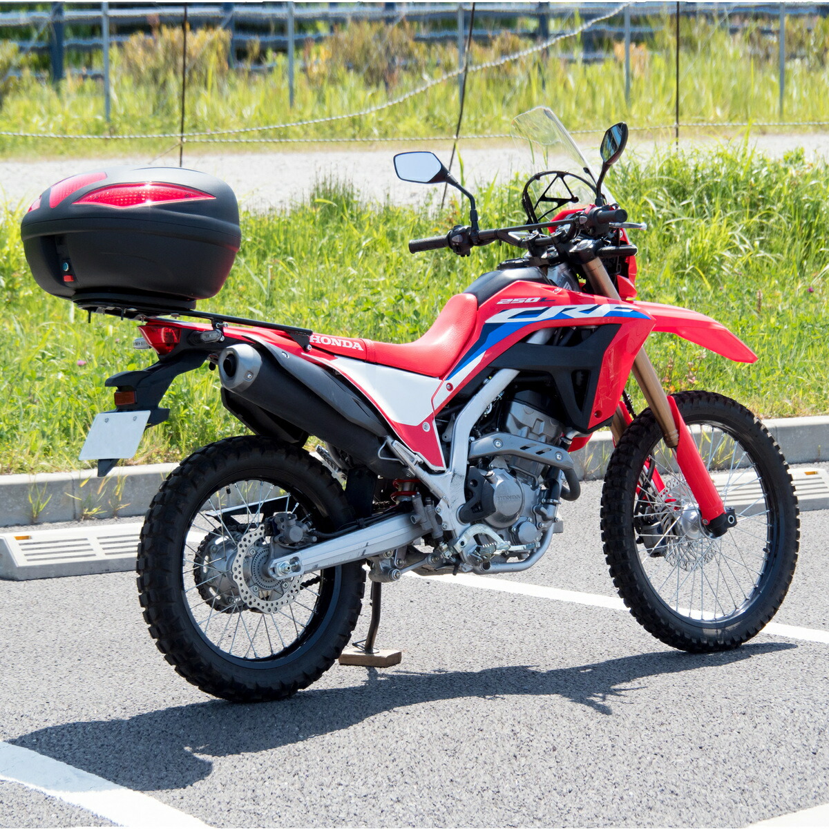 送料無料 ホンダ Crf250l Ls専用 リアキャリア 43l リアボックス セット Wca 54 Hwb43 トップケース バイクボックス インナー付き 荷台 ブラック ツーリング 通勤 カスタムパーツ バイク 積載 外装パーツ カスタムパーツ World Walk ワールドウォーク あす楽