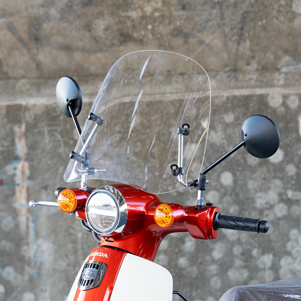 楽天市場】旭風防 af ウインドシールド CUB-F3 クリア スーパー