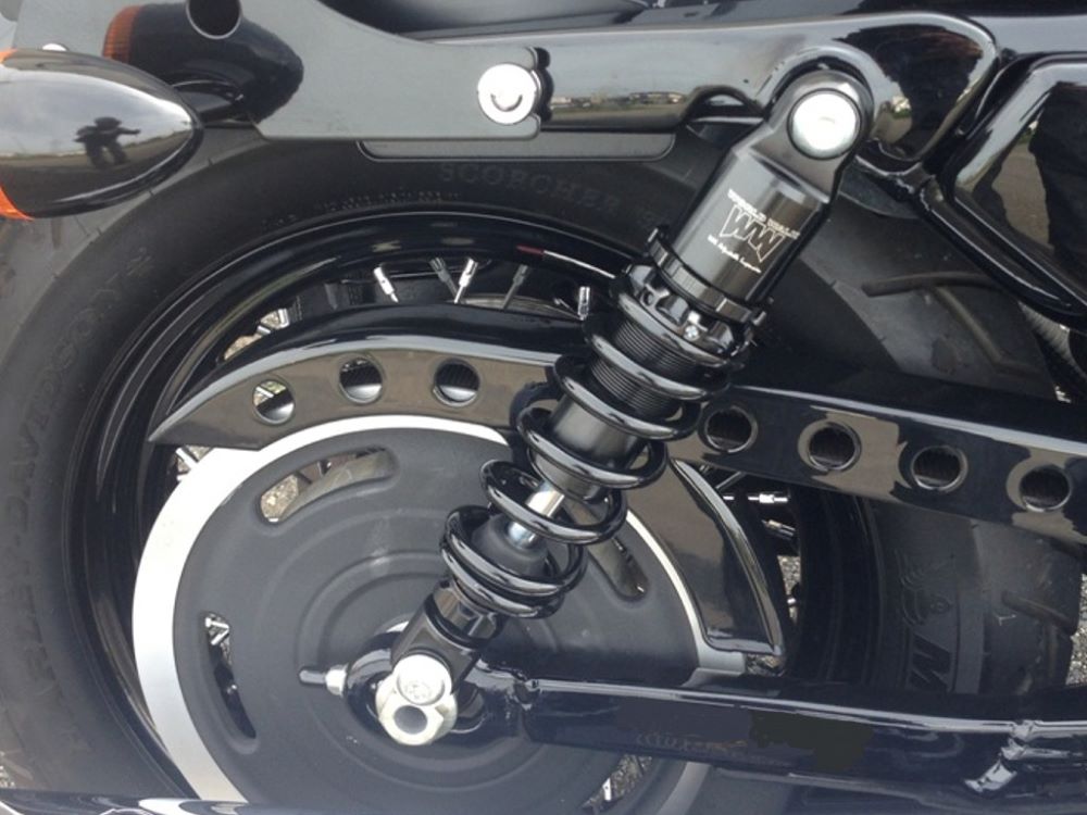 1年保証付 HD ハーレー XL1200N スポーツスター ナイトスター アジャスタブルサスペンション リアサス WW製 ワールドウォーク