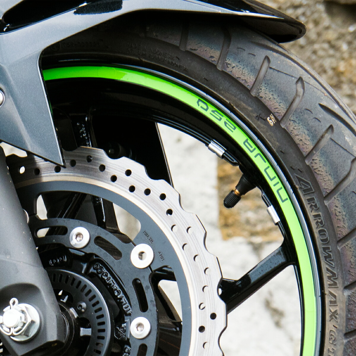 誕生日プレゼント リムステッカー シルバー WORLD WALK ワールドウォーク Ninja400 ニンジャ tronadores.com