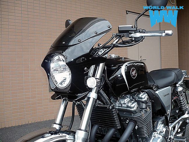 楽天市場 Cb1100 Cb1300sf 汎用ビキニカウルタイプaero ダークネスブラックメタリック バイクパーツのワールドウォーク