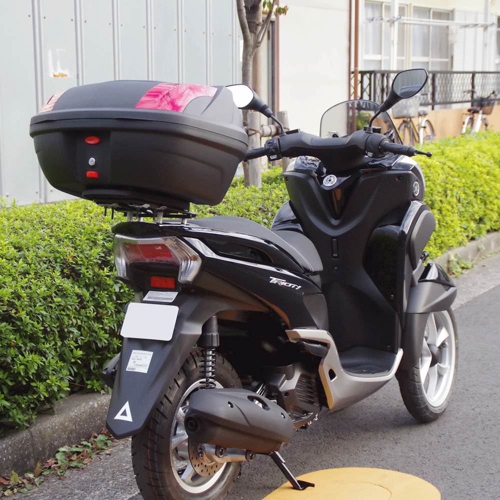 楽天市場 トリシティ125 155用 リアキャリア テールカバー リアボックスセット48l インナー付 バイクパーツのワールドウォーク