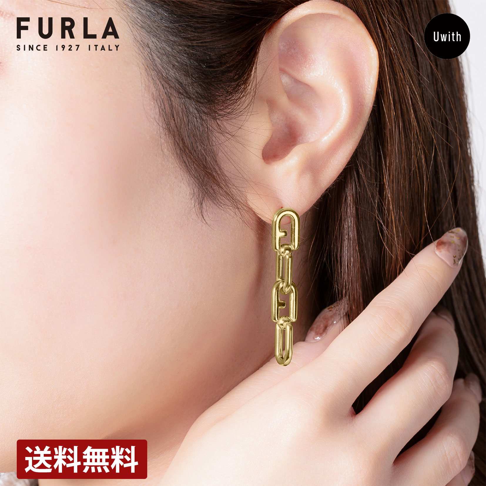 FURLA - FURLA フルラ スワロフスキー ピアス ピンクゴールドの通販 by こつ◎SHOP｜フルラならラクマ