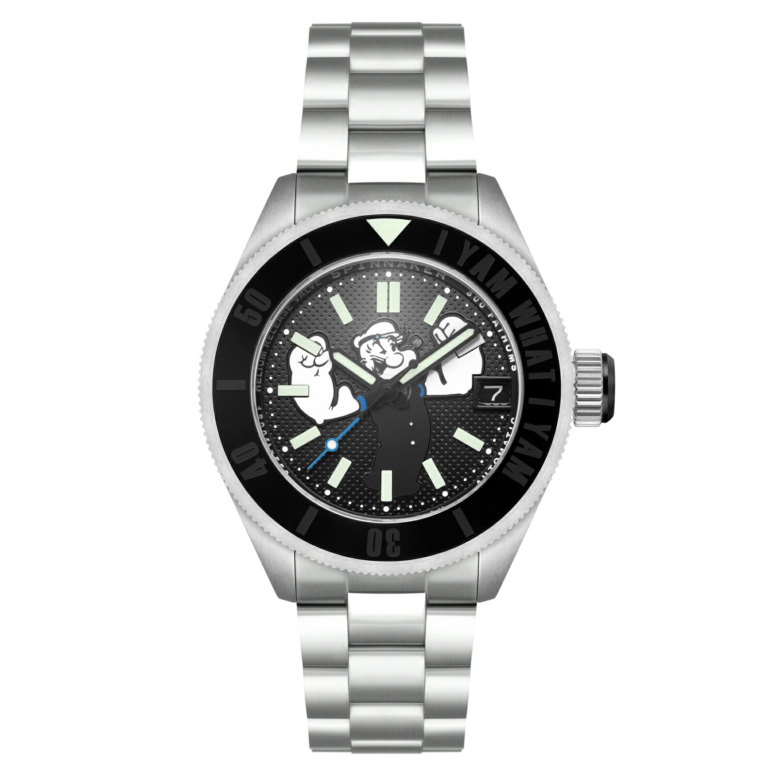 【レビュー特典あり】【ブランド直営店】SPINNAKER スピニカー Piccard Automatic Popeye Limited Edition 自動巻 グレー SP-5173-11 時計 腕時計 ブランド｜WORLD WIDE WATCH店