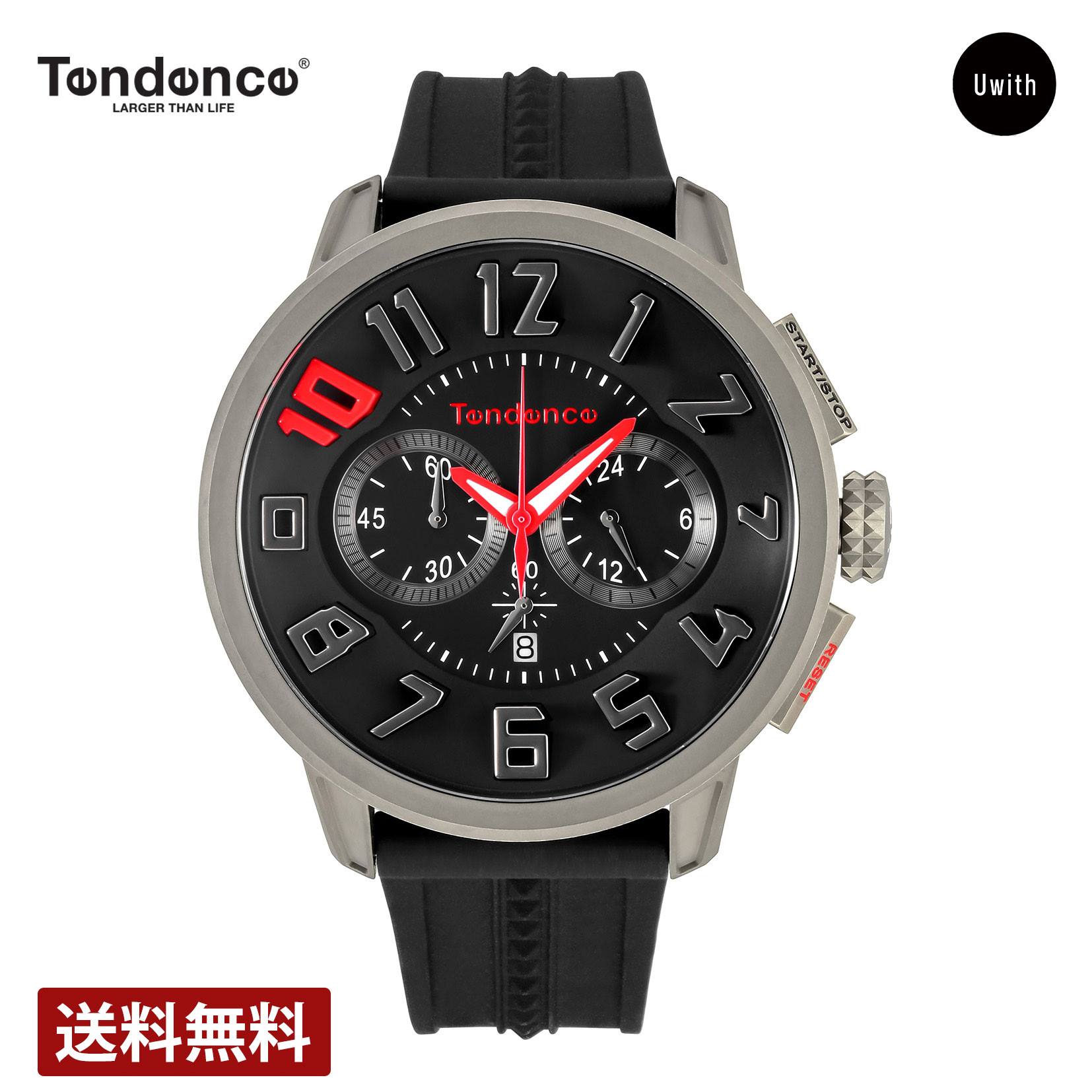 【レビュー特典あり】【ブランド直営店】テンデンス TENDENCE メンズ 腕時計 10周年 限定 チタニウム TY046020 ブラック クォーツ 時計 ブランド 10気圧防水 レザー｜WORLD WIDE WATCH店