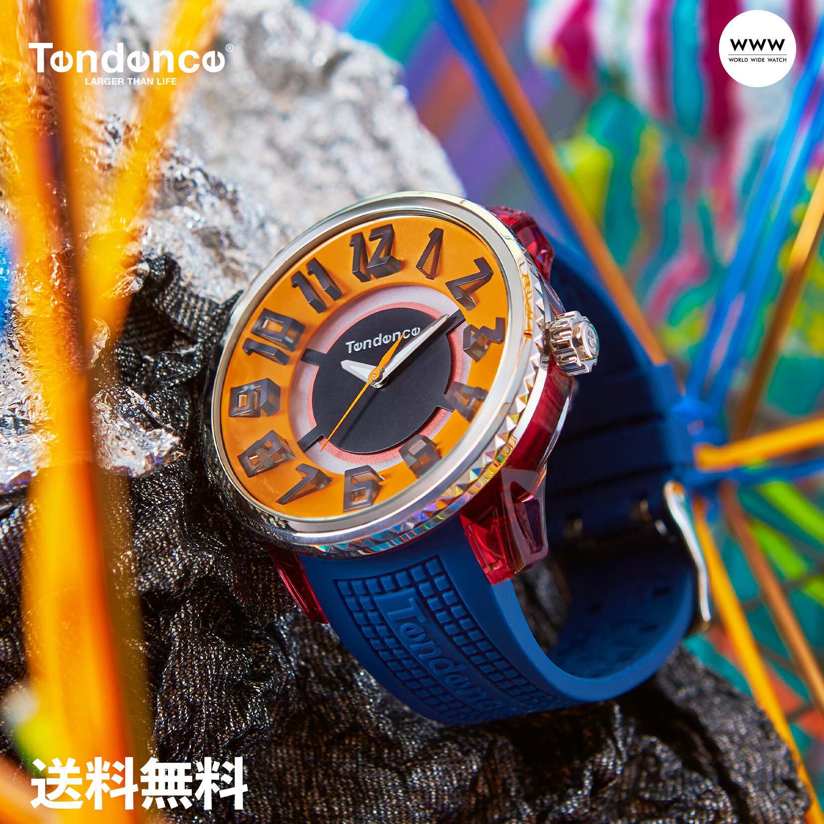 【レビュー特典あり】【ブランド直営店】テンデンス TENDENCE メンズ レディース 腕時計 フラッシュ TY532015 オレンジ クォーツ 時計 ブランド 10気圧防水｜WORLD WIDE WATCH店 26,455円