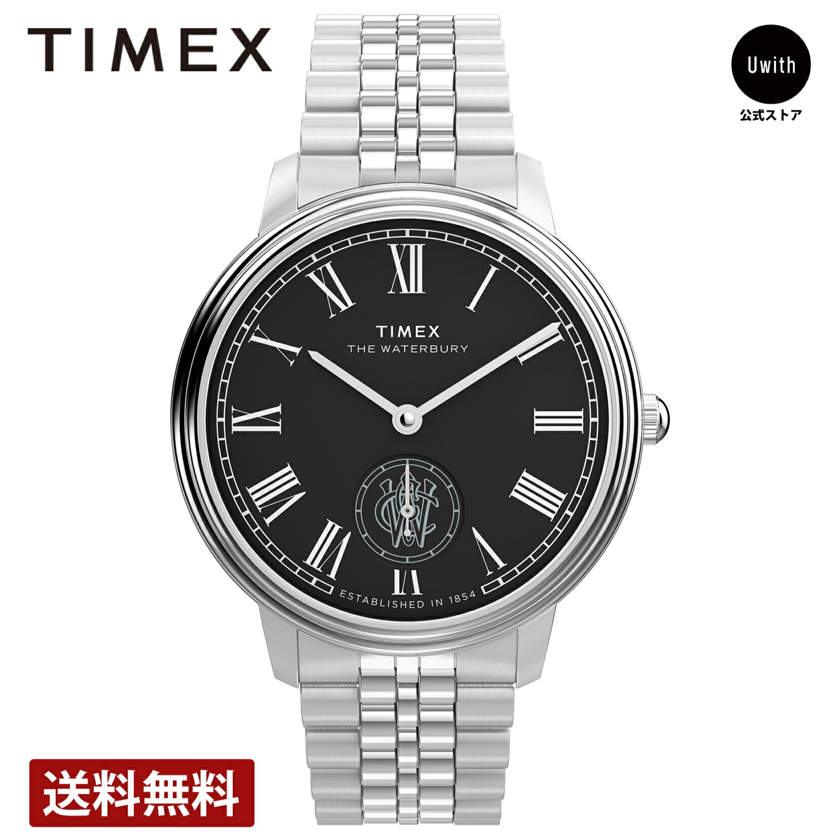 【レビュー特典あり】【ブランド直営店】TIMEX タイメックス ウォーターベリー メトロポリタン サブセコンド クォーツ ブラック TW2Y23300｜WORLD WIDE WATCH店