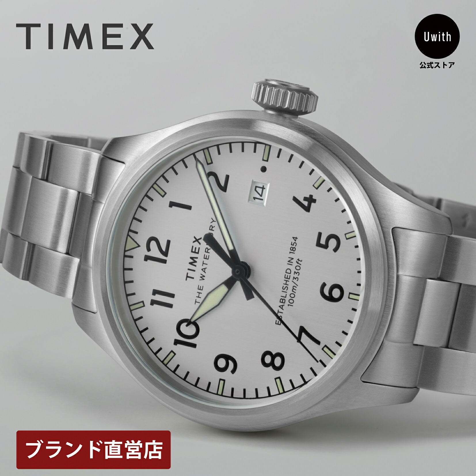【レビュー特典あり】【ブランド直営店】TIMEX タイメックス Waterbury Ace 3-Hand クォーツ シルバー TW2Y18800