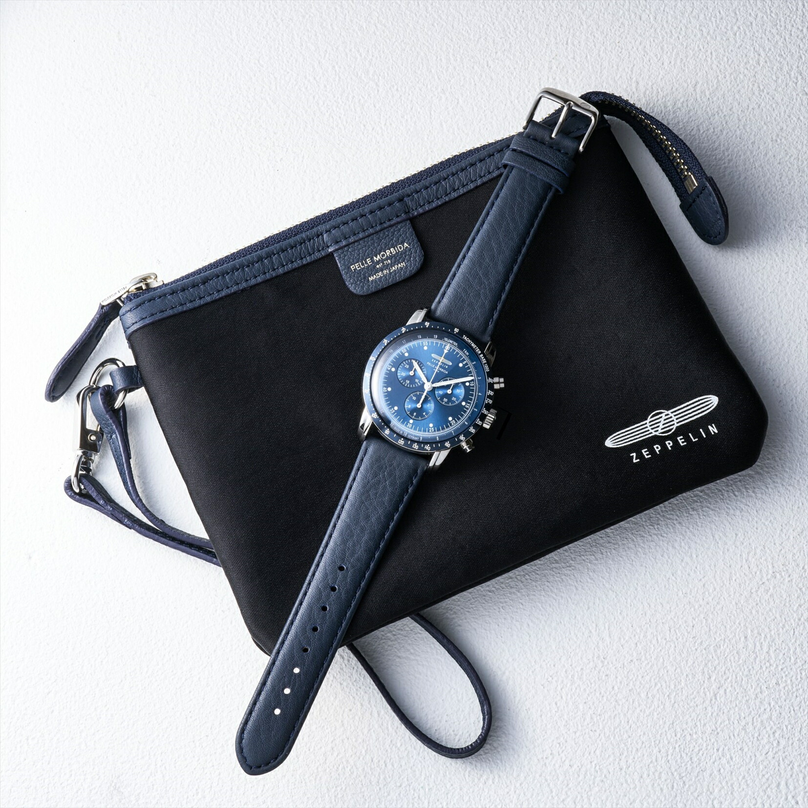 【ブランド直営店】ZEPPELIN ツェッペリン 8892-6 ペッレモルビダ x ツェッペリン コレボレーションモデル メンズ 腕時計 プレゼント ドイツ時計｜WORLD WIDE WATCH店