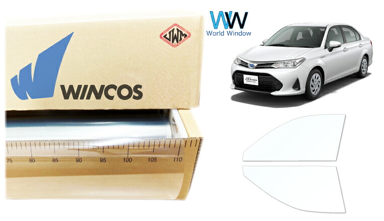リンテック 透明遮熱フィルム WINCOS IR-90HD トヨタ カローラアクシオ NZE161/164/ZRE160/165/NKE165(ハイブリッド) カット済みカーフィルム フロントドア セット クリアフィルム カットフィルム