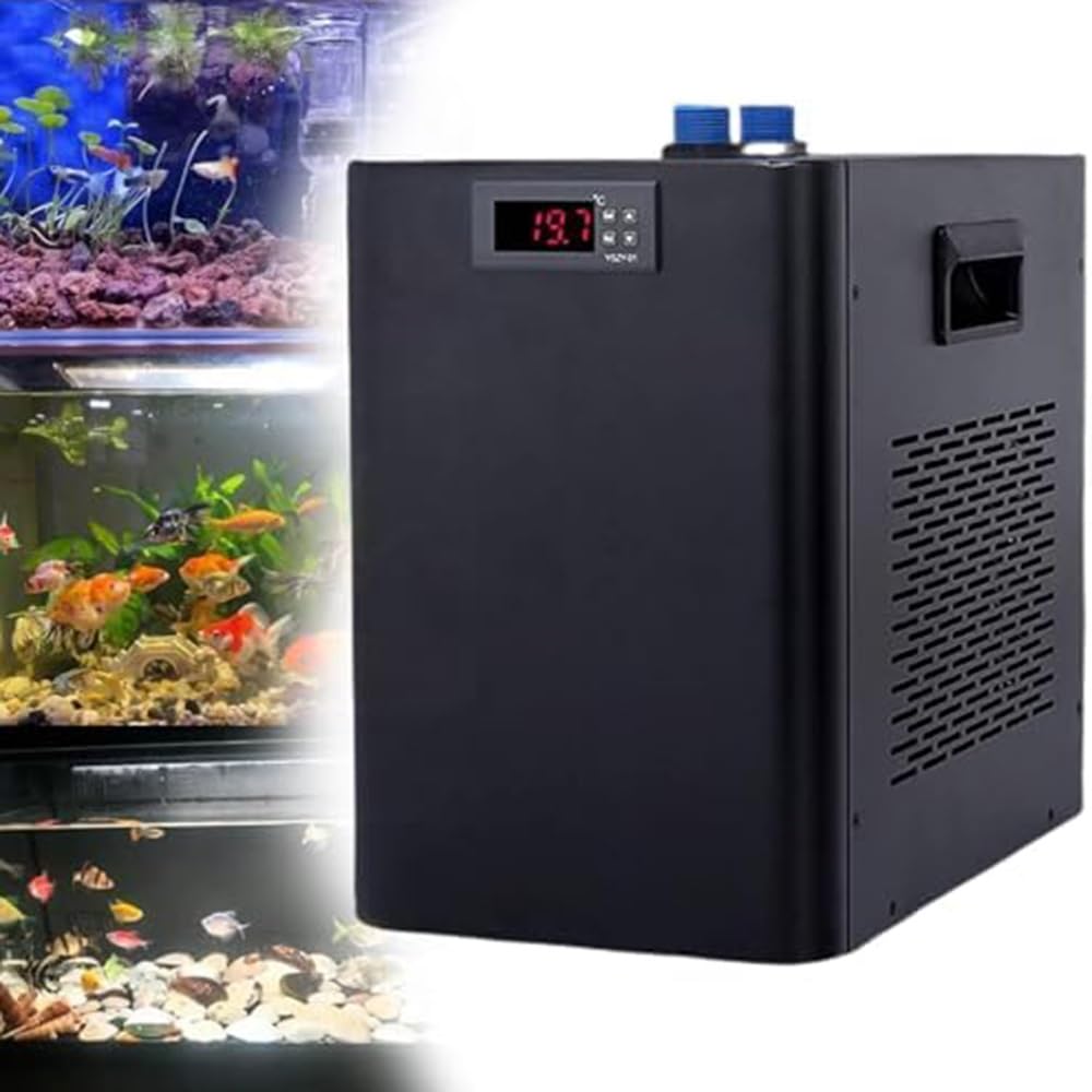 水槽用チラー 魚缸用クーラー 小型 水冷式冷却装置 耐腐食 デジタル温度コントローラー 静音設計 省エネルギー 環境保護 家庭用/水族館/魚屋/養魚場/ホテル 110V｜WORM Base 39,913円