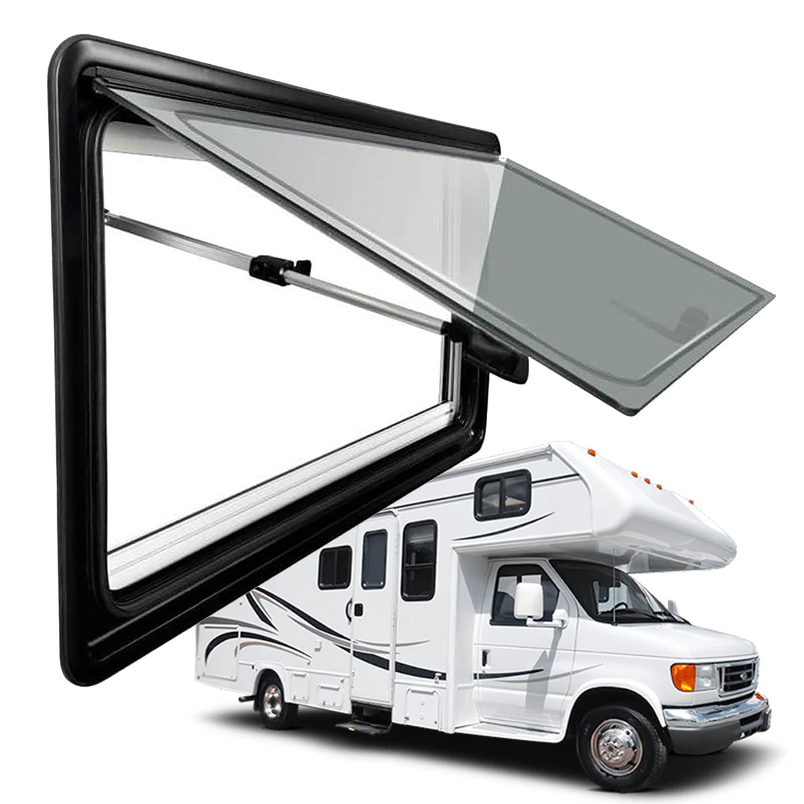 楽天市場】角窓ハッチ 船窓 キャンピングカーDIY 強化ガラス 樹脂枠