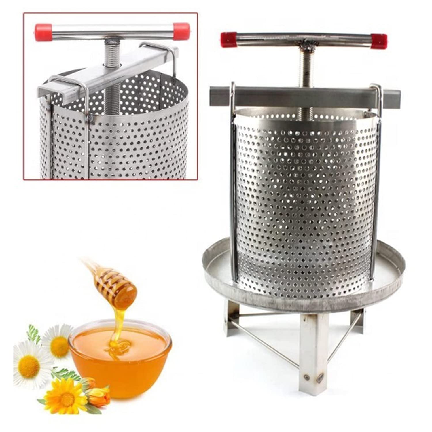 蜂蜜分離器 蜂蜜絞り 器 養蜂器具 蜜を絞り器 蜂蜜圧搾機 ジューサー 手動 みしん 養蜂 器具 はちみつ 遠心分離機 ステンレス 圧縮製蝋器 ワイン醸造 ワイン造り ワイン作り 蜜を絞り器