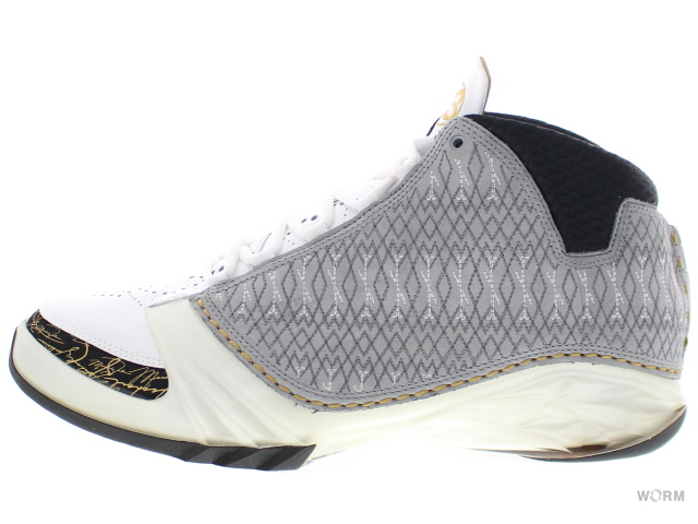 jordan 23 gold and white