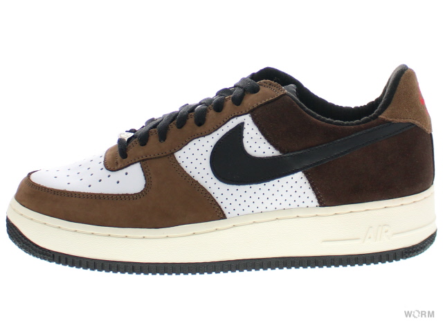 nike air force 1 brown and white
