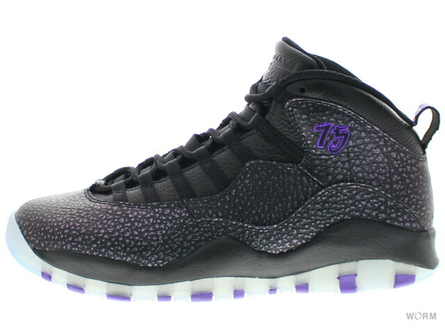 black and purple jordan 10