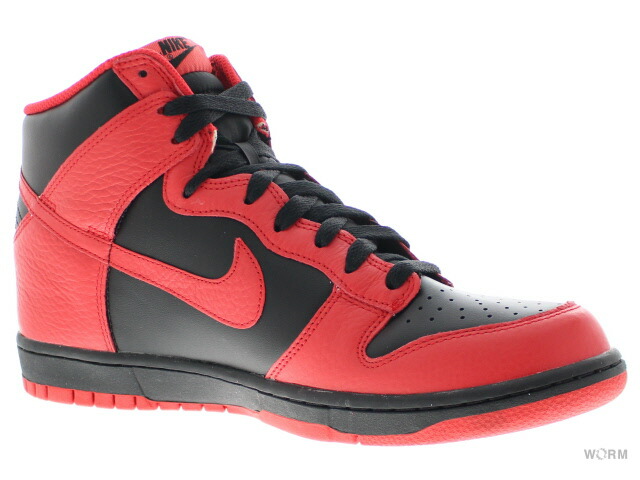 nike dunks black and red
