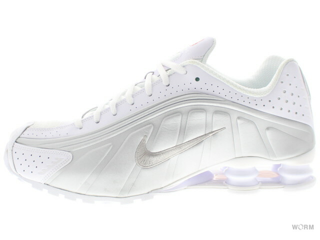 silver nike shox