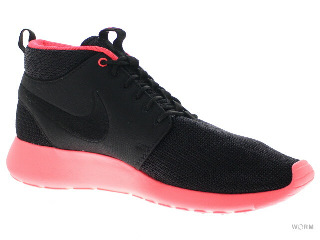 nike roshe run mid black