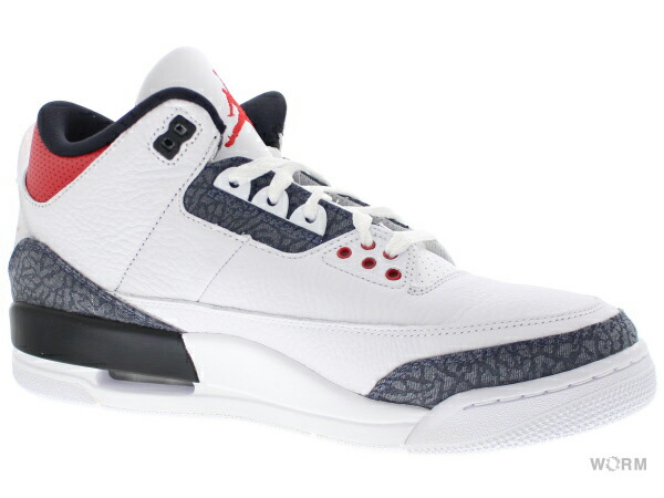 white and red jordan 3