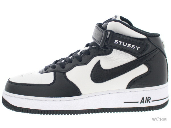 楽天市場】NIKE ナイキ STUSSY X AIR FORCE 1 MID 'BLACK WHITE
