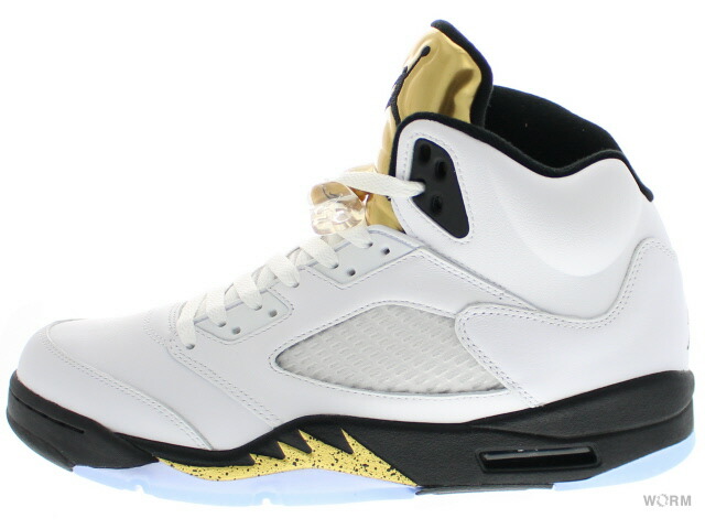 US7.5 25.5cm AIR JORDAN 5 RETRO OLYMPIC GOLD 136027-133 ナイキ エアジョーダン5レトロオリンピックゴールド 新古品｜WORM TOKYO