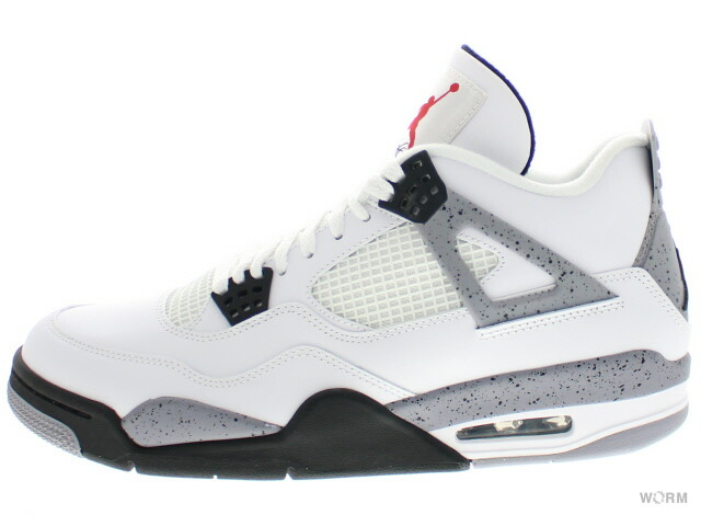 ãã¤ã­(Nike) MENS 308497-103 ã¨ã¢ ã¸ã§ã¼ãã³ 4 ã¬ãã­ ãã¯ã¤ã/ãã©ãã¯/ã°ã¬ã¼ã»ã¡ã³ã/White/Black-Cement Grey Air Jordan 4 