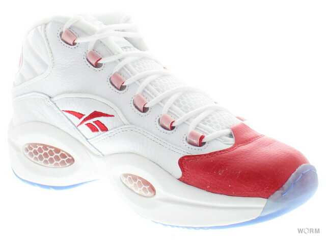 reebok question mid red and white