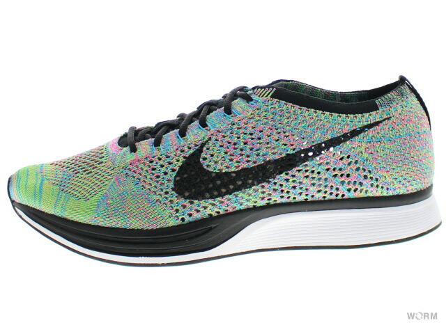 nike flyknit racer green strike/black-blue lagoon