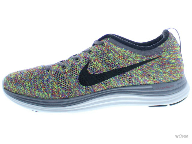 楽天市場 Nike Flyknit Lunar1 5547 004 Drk Grey Blk Gm Ryl Unvrsty Bl ナイキ フライニット ルナ 新古品 Worm Tokyo