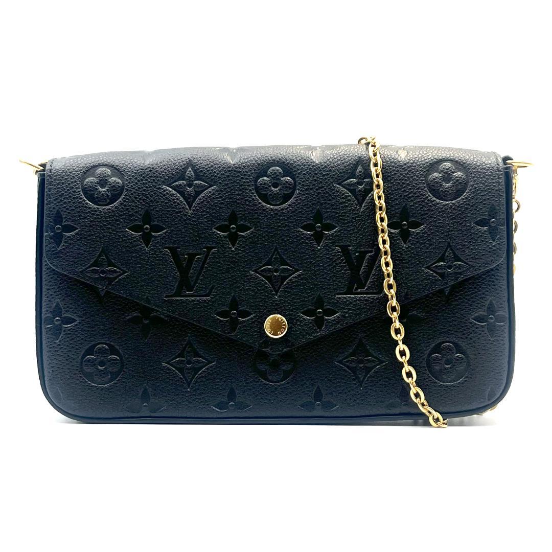 【SALE】LOUIS VUITTON ルイヴィトン モノグラム ポシェット フェリシー チェーン店ショルダーバッグ M82477 アン工業プラント なめし革 ノワール チェーンウォレット レディース メンズ ブランド名品 ブランド名札入れ ブランド名御徒面子 ルイヴィトンウォレット ルイヴィトン札入れ 出で立ち小物