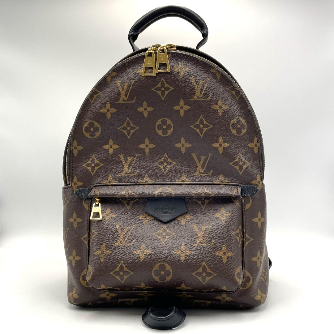 LOUIS VUITTON ルイヴィトン モノグラム パームスプリングス バックパック PM リュックサック デイパック ブラウン ブラック ゴールド金具 PVC レザー 通勤 通学 旅行 お出かけ 大人カジュアル レディース メンズ 男女兼用 ブランドバッグ ルイヴィトンバッグ 美品|BRAND WORTHTELL 店