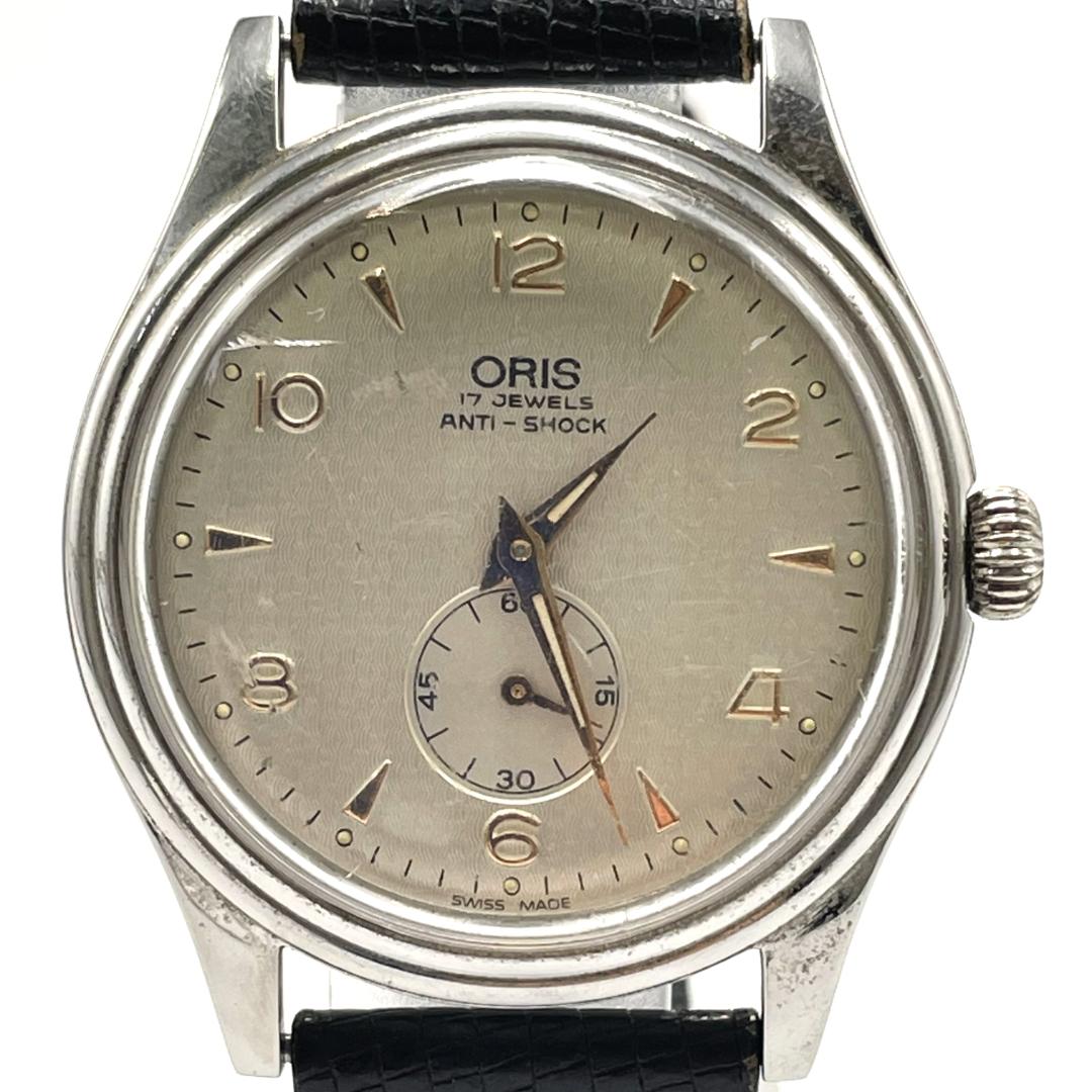 ORIS オリス クラシック スモールセコンド メンズ腕時計 7427ｰ40 手巻き アナログ 小秒針 シルバー文字盤 17石 17JEWELS スイス製 革 レザーベルト 防水30m シンプル ヴィンテージ レトロ アンティーク コレクション コレクター必見 ブランド時計 メンズウォッチ 稼働品｜BRAND WORTHTELL 店 20,986円