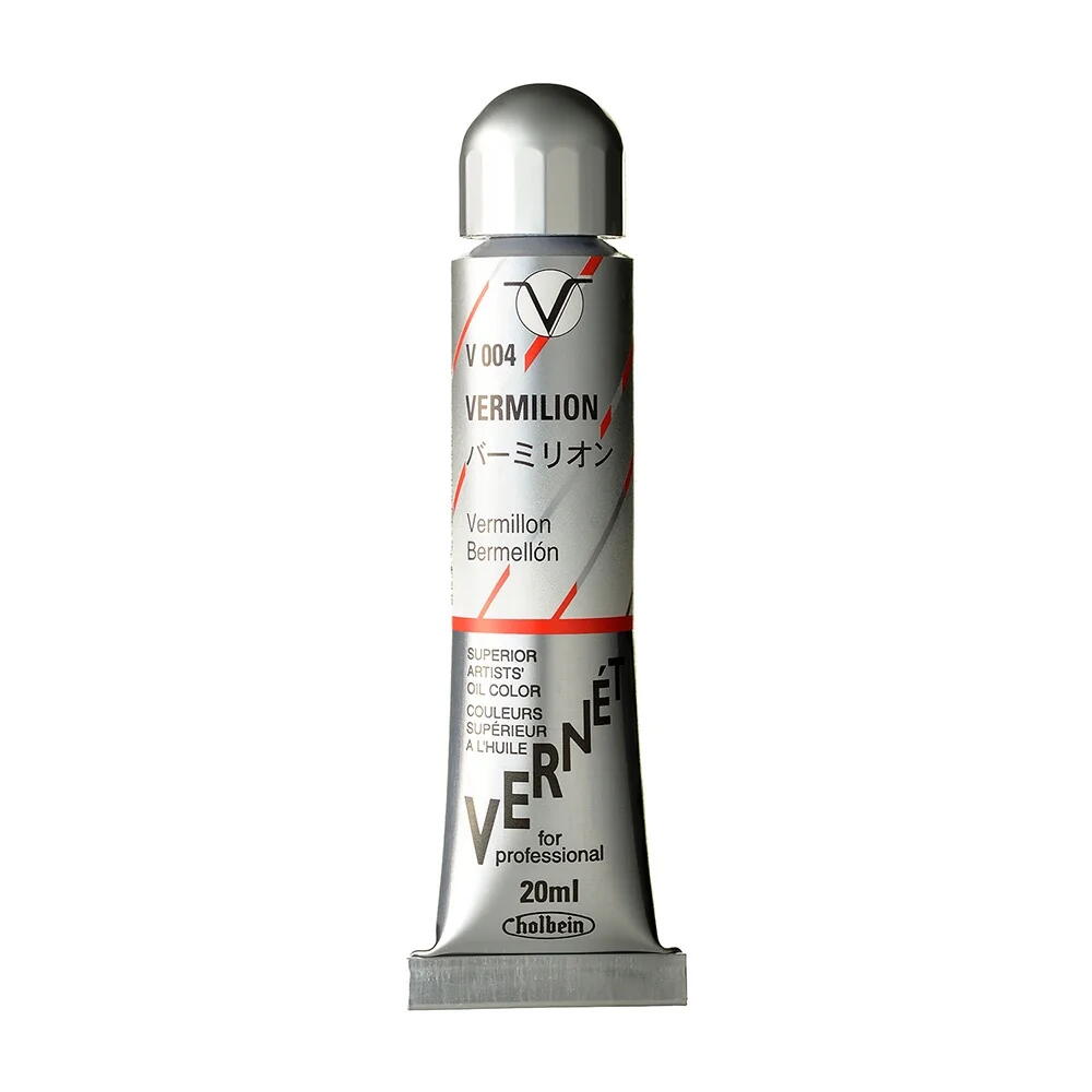 ホルベイン 高品位油絵具 ヴェルネ 20ml V004 バーミリオン 011004