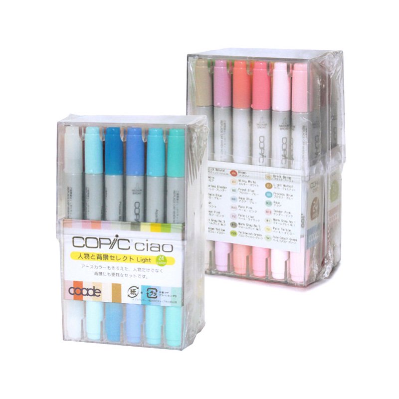 コアデ コピックチャオ24色 人物と背景セレクト Light COAT-TOCC-01