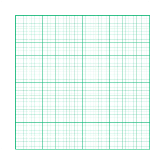 楽天市場 Sakaeテクニカルペーパー グラフ用紙 1mm 方眼 上質紙 50枚 グリーン 12 Office Wow 楽天市場店