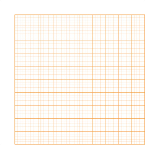 楽天市場 Sakaeテクニカルペーパー グラフ用紙 1mm 方眼 上質紙 50枚 オレンジ 13 Office Wow 楽天市場店