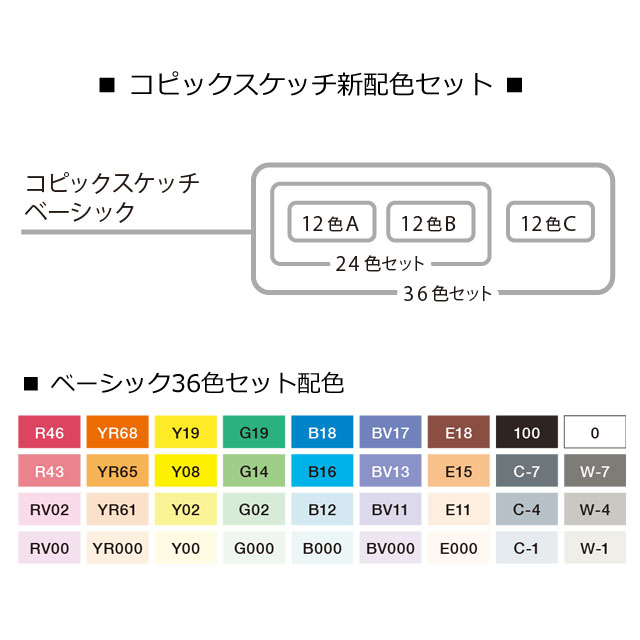 全国組立設置無料 Too コピックスケッチ ベーシック36色セット 1250 Office Wow 店 安い Salamuelle Com