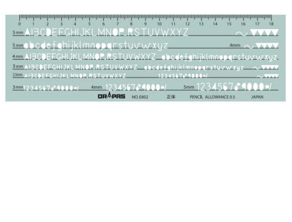 ドラパス テンプレート E824 数字定規 31824 bme6fzu DRAPAS ドラパス テンプレート E型 数字定規 No.31-E824