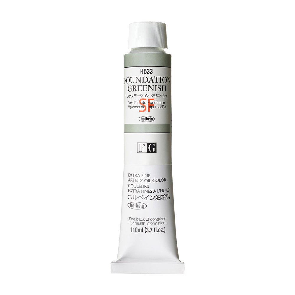 ホルベイン 油絵用下地材 110ml H533 ファンデーション グリニッシュ 000533